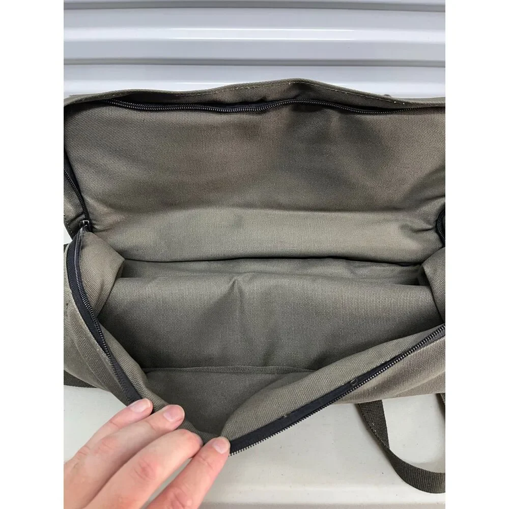 Duluth Trading Co Backpack Satchel Army Green Hiking Duffle Bag - 18